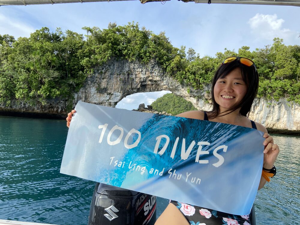 Susan 完成 100 次潛水
